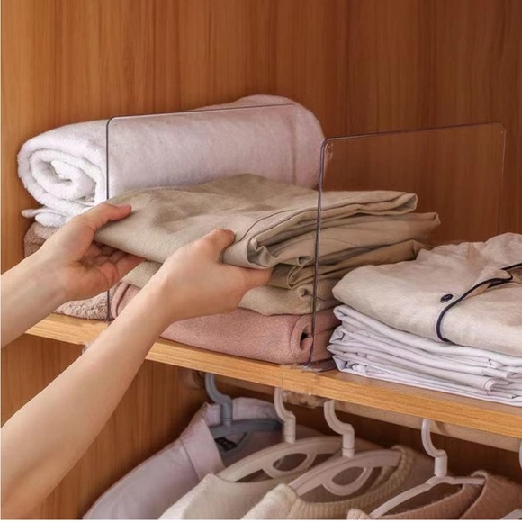 Storage & Organization 8 Piece Nwt Acrylic Tall Closet Shelf Dividers